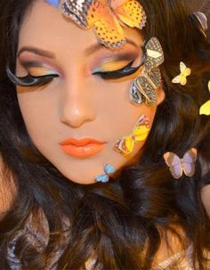 The Butterfly Effect | Butterfly makeup, Costume makeup, Eye art Primadonna Girl, Fantasy Party, Lime Cream, The Butterfly Effect, Amazing Eyes, Painted Faces, Art Face