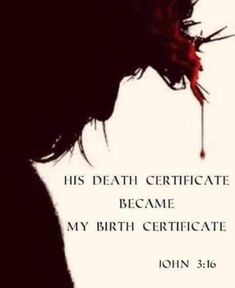 the silhouette of a man's head with blood dripping from his mouth and words on it