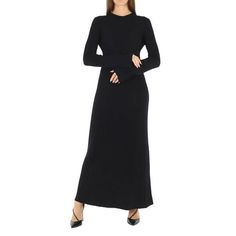 Chloe Ladies Dresses. SKU: CHC22SMR02510001. Color: Black. Chloe Ladies Black Long Knitted Wool And Cashmere Dress. Crafted in Italy from a wool and cashmere-blend, featuring long sleeves, a crew neckline, ribbed design. 90% Wool; 10% Cashmere. Made in Italy. Size: M.  Gender: female.  Age Group: adult. Indigo Tie Dye, Cashmere Dress, Small Clothes, Ladies Dresses, Cashmere Wool, Wool Dress, Casual Dresses For Women, Women Brands, Sundress