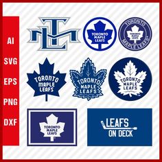 Toronto Maple Leafs SVG, NHL National Hockey League Team SVG Logo Clipart Bundle - #carolinahurricanes #morganrielly #tysonbarrie Hockey Player Costume, Toronto Maple Leafs Logo, Nhl Hockey Teams, Nhl Hockey Jerseys, Hockey Life