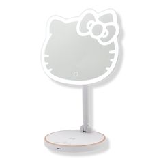 Hello Kitty Makeup Mirror, Vanity Hello Kitty, Hello Kitty Mirror, Hello Kitty Bedroom, Dream Vanity, Hello Kitty Room Decor, Table Makeup