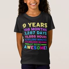 9th Birthday Shirt, Filipino Lumpia, Girls 9th Birthday, Food Quote, 9th Birthday Parties, Video Game T Shirts, Aunt Shirts, Fun Birthday Party