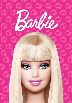 Cabeza de barbie con fondo Barbie Tattoo, Cute Eyeshadow Looks, Barbie Summer, Barbie Logo, Barbie Cartoon