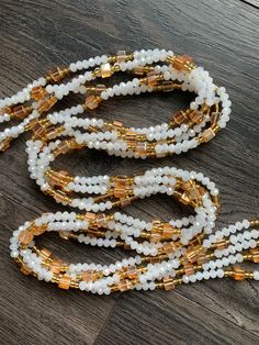 These beads come in TIE ON meaning they are strung on strong cotton threads, they are 45"- 50" long and self adjustable based on your waist size. ★ The listed prices are for one strand each. For multiple strands you'll have to indicate from the quantity section in your cart. ﻿★★★★ ALL SALES ARE FINAL. THERE ARE NO EXCHANGES OR RETURNS★★★★ Uses of Waist beads ★ Cultural and Spiritual Reasons ★Waist beads as ornaments as well as for symbolic adornment, ★ which serves as a sign of wealth, femininit Crystal Waist Beads Design, Waste Beads Ideas, Waste Beads, African Beaded Bracelets, Waist Beads African, Mha Dr, Mens Beaded Necklaces, Waist Jewelry, Fashion Beads