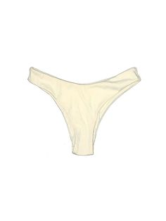 Zaful Swimsuit Bottoms Size: Medium Swimwear - used. 85% POLYESTER, 15% SPANDEX | Zaful Swimsuit Bottoms: Ivory Swimwear - Size Medium Stretch Beige Bottoms For Poolside, Beige Brief Swimwear For Summer, Stretch Cream Bottoms For Beach, Stretch Cream Bottoms For The Beach, Cream Stretch Bottoms For Beach, White High Waist Bottoms With Lined Body, Cream Stretch Bottoms For The Beach, Fitted Cream Bottoms For Vacation, White Lined Bottoms For Poolside