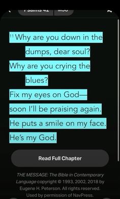 a text message that reads, why are you down in the dumps dear soul? why are you crying the blues?