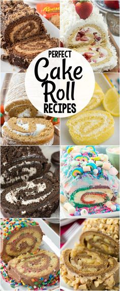 the perfect cake roll recipes for desserts and cupcakes are easy to make