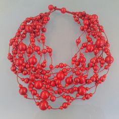 This Beaded Necklaces item by KatarinaSilkJewelry has 73 favorites from Etsy shoppers. Ships from Slovenia. Listed on Apr 19, 2024 Set Of Jewelry, Bumblebee Jasper, Flower Statement Necklace, Wooden Bead Necklaces, Velvet Flowers, Lace Jewelry, Red Necklace, Polymer Clay Necklace, Necklace Red