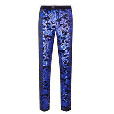 Stretch fabric, can not refuse the comfortable experience, with a flat and delicate alignment, so you wear comfortable and assured. Product Detail Material: 80% Polyester 20% Viscose Package 1*Pants Sequin Trousers, Embroidery Pants, Luxury Embroidery, Dress Pant Suit, Sequin Pants, Slim Fit Dress, Dress Suit, Modern Gentleman, Pants Blue