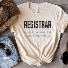 Check out this item in my Etsy shop https://www.etsy.com/listing/1403122033/funny-registrar-shirt-for-school-record Cabo Girls Trip, School Registrar, Mexico Girls Trip, Cabo Vacation, Ladies Brunch, Cute Summer Shirts, Brunch Shirts, Real Estate Shirts, Girls Trip Shirts