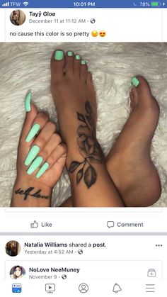 Nails And Toes, Mint Nails, Remove Acrylic Nails, Acrylic Nails Coffin, Pedicure Nails, Long Acrylic Nails, Cute Acrylic Nails, Green Nails