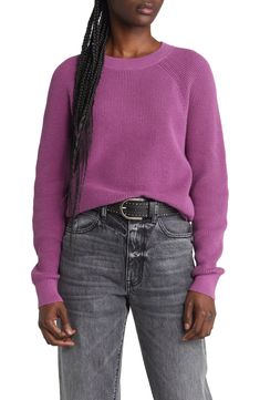 Treasure & Bond Thermal Knit Cotton Sweater | Nordstrom Charitable Giving, Purple Gems, Soft Sweater, Give Back, Sweater Making, Softest Sweater, Knit Cotton, Cotton Knit, Cotton Sweater