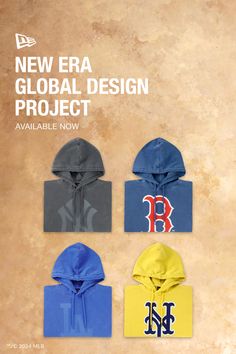 Preppy meets sporty with our latest collection of apparel featuring saturated colors, bold stitching, and unique silhouettes. From the creative minds of our Korea design team, this drop from the New Era Global Design Project is perfect for dressing up or keeping casual. Crewnecks, sweaters, pants, and more are available now at New Era Cap. Global Design Project, Korea Design, Japan Design, New Era Cap, Global Design, European Designs, Saturated Color, Design Project, New Era