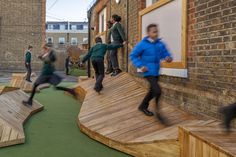 Galeria de Playground da escola primária de Park Walk / Foster + Partners - 4 Primary School Playground, School Playground Design, Elementary School Playground, Park Walk, School Building Design, School Entrance, Foster Partners, Bryan Adams, School Playground