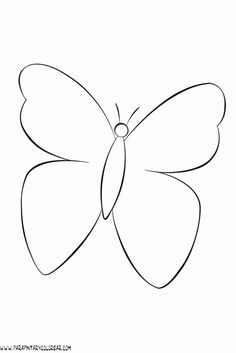 the outline of a butterfly on a white background