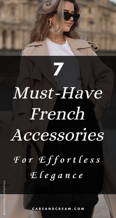 Discover the 7 must-have French accessories to elevate your wardrobe! This blog post highlights the essential fashion accessories that every woman needs, including French jewelry, luxurious scarves, trendy hair accessories, and stylish bags. Learn tips on how to accessorize like a pro and achieve a chic French look with ease. French chic aesthetic, best accessories for women. Trendy Hair Accessories, Essential Fashion