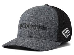 Columbia Columbia Mesh Ballcap - Caps : Grill Heather/Black : The Columbia Columbia Mesh Ballcap offers unsurpassed comfort for an all-day wear. Omni-Shade Sun Protection technology helps block damaging UV rays from reaching your skin, allowing for more carefree hours in the sun. Flexfit fitted cap for optimum comfort. Ventilated back for added breathability. 55% polyester, 43% cotton, 2% spandex. Imported. Measurements: Circumference: 23 in Brim: 2 3 4 in Product measurements were taken using s Columbia Hat, Outdoor Hats, Outdoor Research, Memes Status, Walk In Wardrobe, Fitted Caps, Rei Co-op, Heather Black, Ball Cap