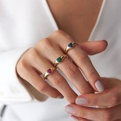 Our new dainty 14k gold heart cut gemstone ring. Simple and elegant. 14K solid gold is perfect for everyday wear since it will never tarnish, and you don't have to worry about contact with conditioners or water. A perfect ring to stack as well. ★ Ring Features• Gold Kt: 14K Solid Gold (All rings are stamped for authenticity)• Available Gold Colors: Yellow Gold, White Gold, Rose Gold• Center Heart Dimensions: 6.8 mm by 6.25 mm / 0.27 Inch by 0.25 Inch• Stone: Heart Cut Cubic Zirconia Gold Diamond Earrings Studs, Diamond Huggies, Bangle Ring, Green Heart, Gold Colors, Ring Simple, Sapphire Bracelet, Ruby Earrings, Gemstone Studs