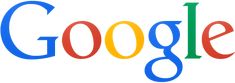 the google logo is shown on a white background