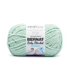 bernat baby blanket yarn in mint green