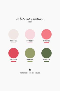 the color guide for different colors and shapes