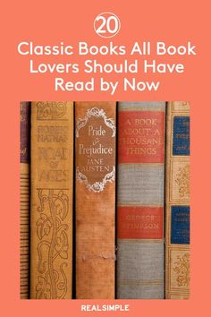 books with the title 20 classic books all book lovers should have read by now,