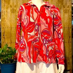 New Boho Blouse. Super Fun And Crazy 70s Style Blouse. Has A Silky Feel To It With Stretch. Brand New Never Worn. Can You Say “Styling Dude”. Size S Smoke And Pet Free Home. Retro Pink Top With Retro Print, 1970s Retro Print Long Sleeve Tops, 1970s Long Sleeve Tops With Retro Print, 1970s Style Retro Print Blouse For Spring, 1970s Style Long Sleeve Tops With Retro Print, Red Retro Blouse, Vintage Pink Tops With Retro Print, Pink Vintage Tops With Retro Print, Red Collared Top With Retro Print