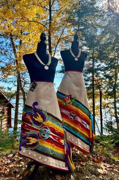 What To Wear To A Pow Wow, Native American Skirts, Ribbon Skirts Native American, Lipan Apache, Michelle Reed, Native American Style Outfits, Native American Ribbon Work, Fancy Shawl Regalia