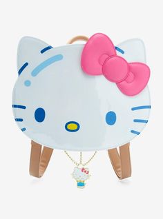 Her Universe Hello Kitty Balloon Figural Mini Backpack | Hot Topic Hello Kitty Balloon, Sanrio Backpack, Hello Kitty Charm, Takeshita Street, Holding Balloons, Stone Necklace Set, Her Universe, Plush Backpack, Sanrio Characters