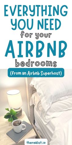 Don't Miss These Essential Items for Your Airbnb Bedrooms Air Bnb Bedroom Ideas Decor, Airbnb Bedrooms, Airbnb Checklist