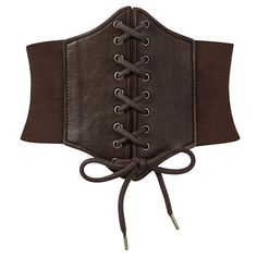 PRICES MAY VARY. HIGH QUALITY MATERIAL：Corset belt is made of 100% PU leather，composed of a high elastic band+ Elastic and a back snap buckle.Snap Button Closure make it easy to put on and off. High quality material which makes it comfortable and durable. Lace-up Design：Elastic Wide Waist Belt is Lace up tie leather design on the front， press-button closure on the back，Classical & Elegant design, simple but stylish, all-match wide waist belt. Great for a Costume：The lace up corset can shape your Simple Pirate Costume Women, Simple Corset, Corset Diy, Pirate Corset, Halloween Corset, Belt Corset, Pirate Cosplay, Female Pirate Costume, Pirate Accessories