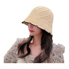 Material: Polyester fiber Size: 55-58 cm/21.65-22.83 inches Color: As shown in the picture 1. Foldable Bucket Hat is foldable and convenient to carry, suitable for travel and sports. 2. Sunshade Solid Fisherman Hat with its wide-brim design effectively protects the face and eyes from harmful sun rays. 3. Lace Fashion Japanese Bucket Hat has a fashionable lace element that adds a romantic touch for women, suitable for various occasions. 4. Face-slender Basin Hat's design highlights the wearer's f Foldable Bucket, Fashion Japanese, Egg Whisk, Fisherman Hat, Sun Rays, Lace Fashion, Wide Brimmed, Hat Designs, Face Shapes