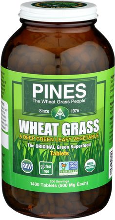 PRICES MAY VARY. Pines Wheat Grass Tablets are an incredibly convenient, surprisingly economical way to make sure you (and your kids, if you have any) eat green vegetables every day! Simply take tablets with water or juice for a serving of deep green leafy vegetables! Contains vitamins, amino acids and minerals essential for human health Gluten Free, Non-GMO, Kosher, Raw, Vegan, No Sugar Added, Plant-Based USDA Certified Organic. During the summer months products may arrive warm but Amazon store Green Leafy Vegetables, Greens Supplement, Dark Green Vegetables, Eat Green, Barley Grass, Green Superfood, Superfood Powder, Vegetable Nutrition, Leafy Vegetables