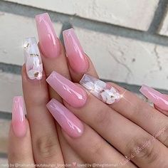 #naildesigns hashtag on Instagram • Photos and Videos White Blossom, Bright Summer Nails, Nails Polish, Glam Nails, Uñas Acrilicas, Pink Acrylic Nails, Prom Nails, Nails Coffin