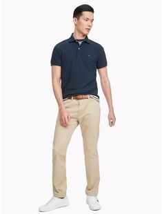 Tommy Hilfiger men's polo. What we do best, the classic polo in stretch cotton. A best-seller year after year.  Material: 97% Cotton, 3% Elastane. Classic Tommy Hilfiger Collared Polo Shirt, Classic Tommy Hilfiger Cotton Polo Shirt, Tommy Hilfiger Store, Cotton Golf Polo Shirt With 4-way Stretch, Tommy Hilfiger Man, Tommy Jeans, Stretch Cotton, Apparel Accessories, Mens Polo