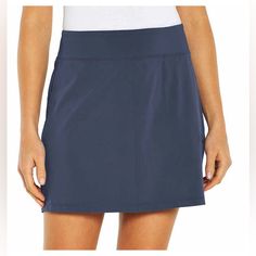 Orvis Colors: Black, Blue Inner Layer Short Front Slash Pockets Zippered Side Pocket Wide Waistband With Rear Yoke Made In Vietnam Content: 48% Polyester | 40% Recycled Polyester | 12% Spandex Approximately 140 Gsm Lightweight Sizing: Sizes: Xs Xxl Size Conversion: Xs = 0 | S = 2-4 | M = 6-8 | L = 10-12 | Xl = 14-16 | Xxl = 18-20 Side Seam (In): Xs = 16 ¼ | S = 16 ¾ | M = 17 ¼ | L = 17 ¾ | Xl = 18 ¼ | Xxl = 18 ¾ Model Is 5’9” Wearing Size Small Color & Size Subject To Availability Care Instructi Linen Skirt Suit, Travel Skirt, Matching Skirt Set, Blue Skort, Racquetball, Athletic Skort, Athletic Skirt, Blue Mini Skirt, Skirt Suit Set