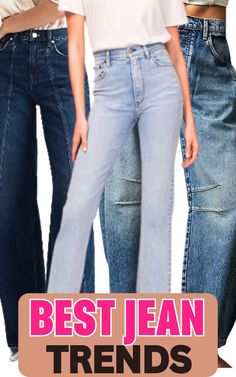 Length Of Jeans Women, Jean Styles, New Jean, Slouchy Jeans, 2024 Color, Top Jeans, New Jeans Style, Trends For 2024