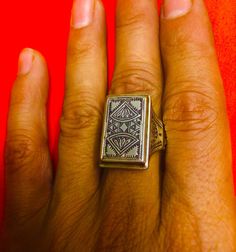 Ring sterling silver handmade Touareg Tuareg handmade silver ring Adjustable Sterling Silver Spiritual Signet Ring, Tuareg Symbols, Tuareg Ring Silver, Amazigh Necklace, Moroccan Amazigh Jewelry, Handmade Silver Ring, Silver Rings Handmade, Ring Sterling Silver, Ring Silver