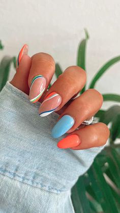 Cruise Nails, Florida Nails, Beachy Nails