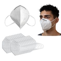 These KN95 protective masks have an ergonomic 3D design that offers 5 layers of protection and efficient filtering. Easy ear-loop design and adjustable nose clip for added comfort, these masks cover your nose and mouth for daily use and protection. It avoids unfiltered air directly entering into the face masks and makes breathing safe. These KN95 masks offer good ventilation, have comfortable elastic ear-loops, and one size fits most faces. Although designed with technical specifications, this i Kn95 Mask, Face Mask Aesthetic, Disposable Face Mask, Tumeric Face Mask, Nose Piece, Best Mascara, Homemade Face Masks, Diy Face Mask, Ear Loop