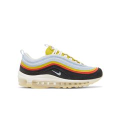 Kid's Nike Air Max 97 Style # DV2195-001 Color : Off Noir Striped Low-top Sneakers For Streetwear, Sporty Striped Sneakers For Streetwear, Casual Multicolor Nike Air Max With Air Cushioning, Casual Multicolor Nike Air Max With Cushioning, Nike Air Max 97, Kids Nike, Kid Shoes, Air Max, Nike Air Max