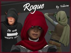 two people wearing hoods and scarves with the caption rogue by vollims