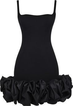 HOUSE OF CB Lilou Ruffle Square Neck Minidress | Nordstrom Knee Length Formal Dresses Classy, Sweet 16 Dresses With Sleeves, Birthday Outfit For Women Classy, Ruffle Hem Dress Outfit, Black Birthday Dress Classy, Graduation Outfits For Women College, Graduation Black Dress, Black Rose Dress, Black Dress Ruffle