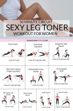 Leg Toner Workout, Lower Body Circuit, Glute Raises, Workout For Women, Trening Fitness, Yoga Routine, Fitness Transformation, Trx, Leg Workout