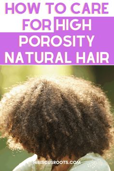 Read this article for everything you need to know about high porosity 4c natural hair. How to care for high porosity hair, how to grow high porosity hair, and how to keep high porous hair moisturized for longer! via @hibiscusroots Hair Growth Tips For High Porosity Hair, Prepoo For High Porosity Hair, High Prosperity Hair Products, Low Porosity Hair Regimen, Porous Hair, Natural Hair Routine