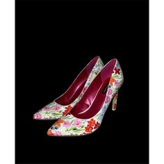 Brand New With Nine West Box Size 9.5m Covered Heel Height- 4" Slip-On Closure Pointed Closed-Toe Pumps Sequins, Suede, Manmade, Faux Patent Leather, Textile, Satin, Leather (180) White Floral Print Party Heels, Feminine Fitted Heels With Floral Print, Feminine Fitted Floral Print Heels, Fitted Feminine Floral Print Heels, Floral Print Heels For Spring, Fitted Floral Print Heels For Spring, Elegant Fitted Multicolor Heels, Multicolor Floral Print Heels For Formal Occasions, Formal Multicolor Heels With Floral Print