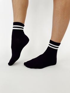 Our Varsity Socks are knit with ribbed and striped styling for a comfortable, casual, and athleisure look. With an ankle-length design for a trendy finish, these varsity socks bring the perfect combination of fashion and function. Rib Cage, Dresses Xs, Ankle Length, Athleisure, Carry On, Meant To Be, Socks, Bring It On, White