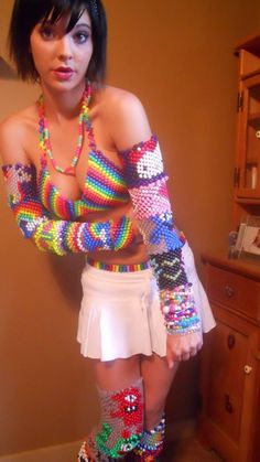 Kandi Shirt, Kandi Top, Kandi Tie, Pulseras Kandi