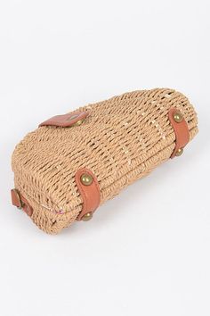 Semi Circle Bamboo Clutch * 8W*5H*2D * Bamboo Bamboo Purse, Promotional Item, Sale Items, Purse