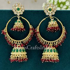 BEAUTIFUL KUNDAN JHUMKI EARRING *  Main Color : Multi * Skin Friendly : This Product does not contain harmful constituents. Anti-allergic safe for Skin. * Quality : Made from Premium Quality Material. This Product assures to remain in its Original Glory even after several usages.     . Actual Images of item are shown above, Please be aware of the actual colors may vary from the color shown on your screen, as monitor    settings may vary from individual to individual. . Welcome to Our Etsy Store! Drop Earrings Pearl, Indian Fashion Jewellery, Jewellery Wedding, Dangler Earrings, Jhumki Earrings, Earrings Pearl, Handmade Jewellery, Pearl Drop Earrings, Pearl Drop